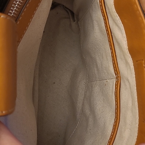 EUC Y2K Micheal Kors Brown Leather Tote/Shoulder Bag with Silver Hardware - Picture 10 of 17